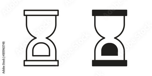 Hourglass icons set. Pixel Perfect scalable icons.