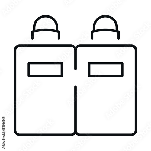Riot police icon vector design showing protective gear worn by law enforcement in urban areas during crowd control situations