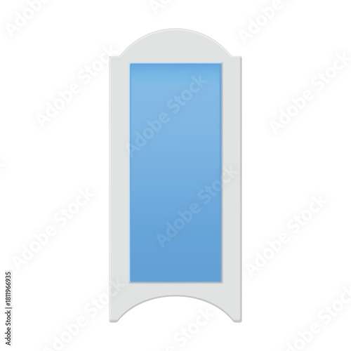 Illustration of a wax strip for hair removal from various areas, located on a white background