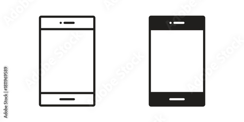 Mobile icons set. Pixel Perfect scalable icons.