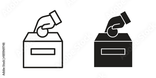 Money donation icons set. Pixel Perfect scalable icons.