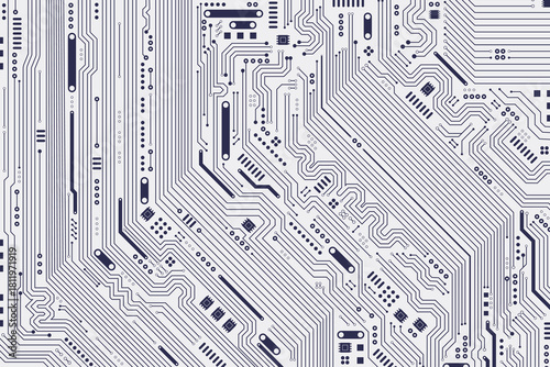 Flat Microelectronics Circuits board background