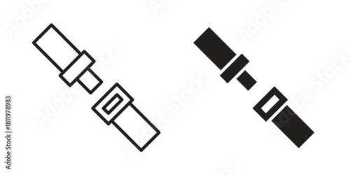 Seat Belt icons set. Pixel Perfect scalable icons.