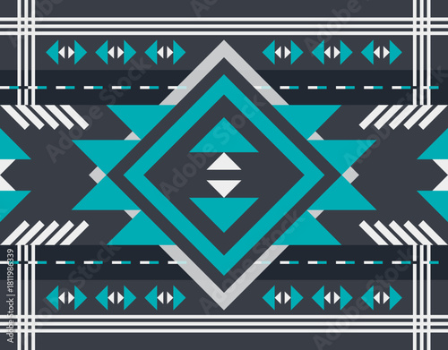 Native American Pattern, Carpet Rugs Design, Home Decoration Bohemian Minimalist Ethnic Fabric Print Wallpaper Furniture, Textile industry, etc.