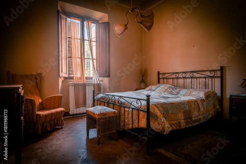Schilderij op canvas The abandoned wine mansion
