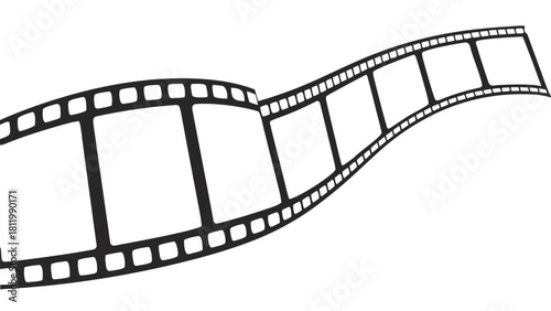 film strip isolated on white