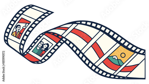 film strip with film