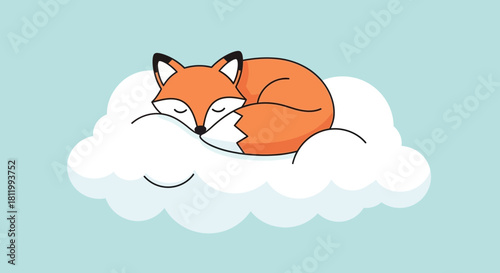 Sleeping Fox on a Cloud.