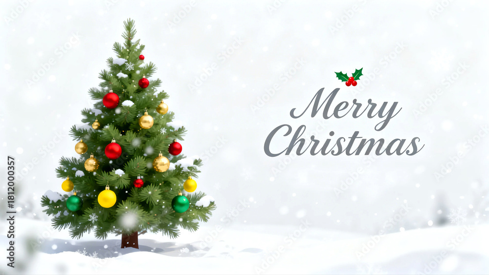 Naklejka premium Merry Christmas