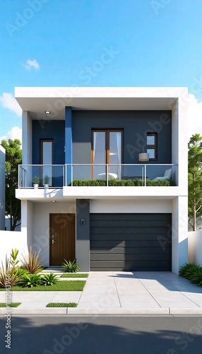 Fototapeta Naklejka Na Ścianę i Meble -  house, architecture, building, home, tree, garden, street, palm, exterior, villa, hotel, window, luxury, door, apartment, sky, residence, travel, town, flowers, summer, mediterranean, wall, facade, gr