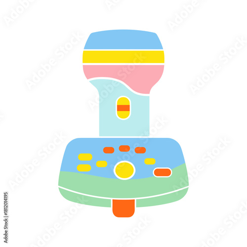 Diagnostic ultrasound probe in colorful design for medical use  