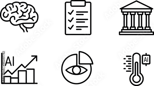 Business icon set isolated on