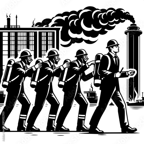 Safety Team in Emergency Drill