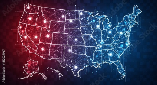 United States data network shines brightly