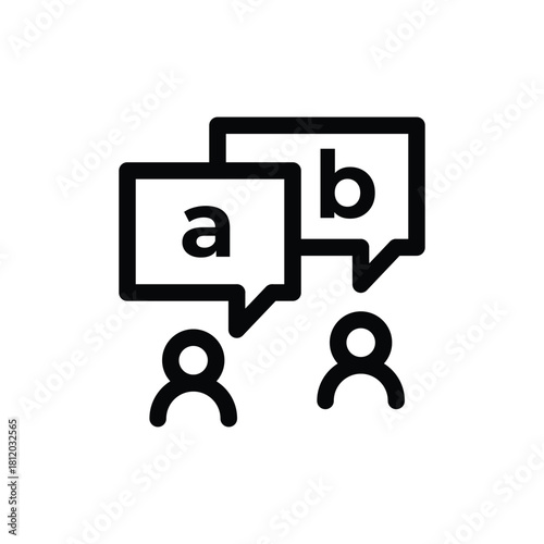 opinion outline icon vector design good for web or mobile app