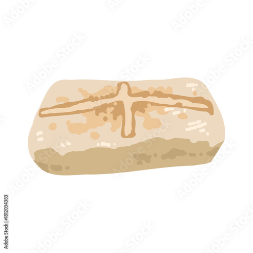 焼き餅のイラスト