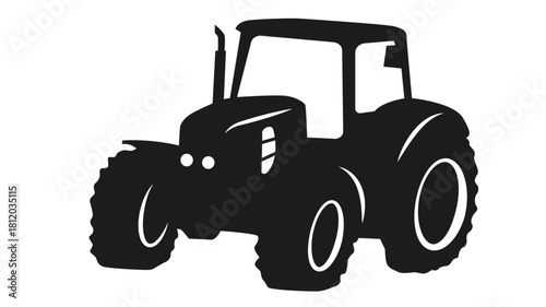 tractor on a white background