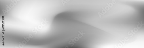 Silver background with metal mirror texture. Chrome gradient surface with simple abstract light ball.