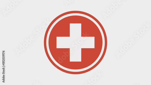 Plus and minus medical icon button design