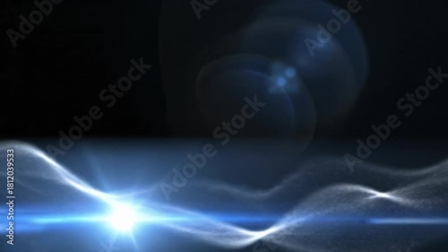 Energy flow abstract light animation loop
