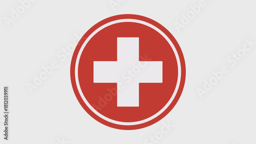 Plus and minus medical icon button design