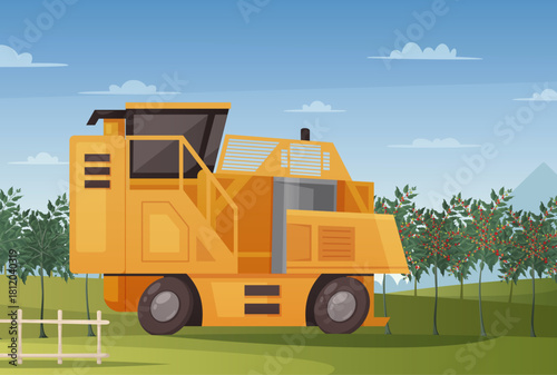 dump truck in the city