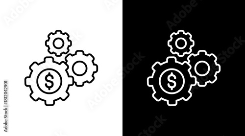 Data Protection White Icon Set Design