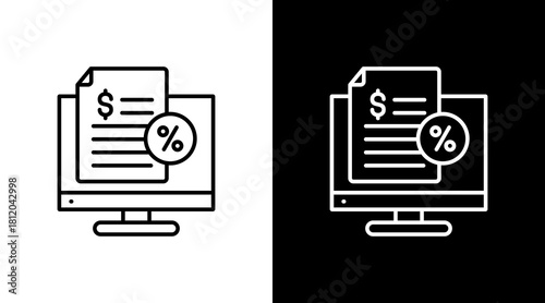 Aviation Regulation White Icon Set Design