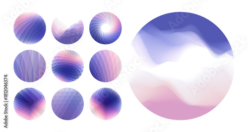 Translucent colored spheres. Abstract geometric design. 3D vector illustration for brochure, poster, cover, card, presentation, flyer or banner.