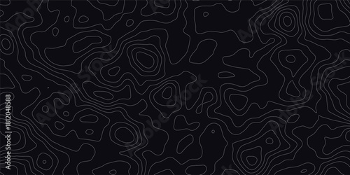 Background of the topographic map. Topographic map patterns, topography line map. Vintage outdoors style.