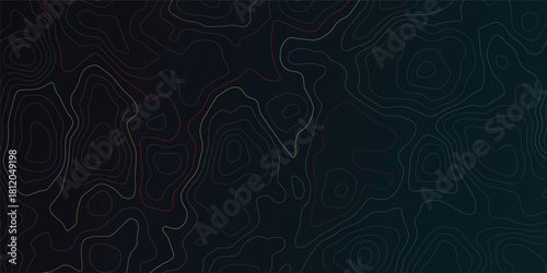 Background of the topographic map. Topographic map patterns, topography line map. Vintage outdoors style.
