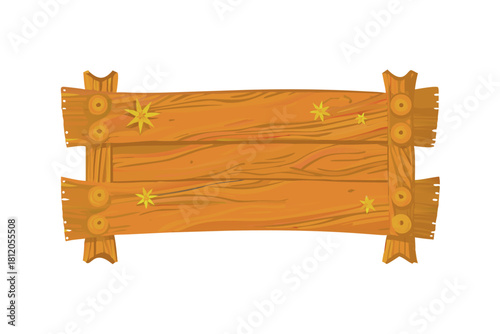 Wooden Signboard with Festive Decorations
