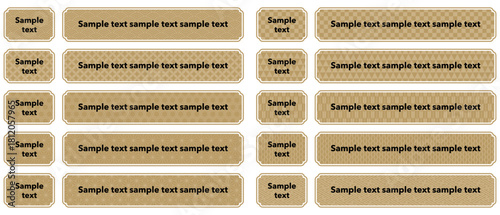 和柄パターンフレームセット1