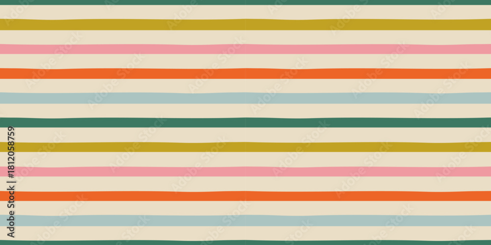 custom made wallpaper toronto digitalColorful pastel color stripe seamless pattern illustration. Hand drawn geometric striped line background in vintage style. 