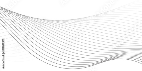 Trendy geometric background of smooth wave blend lines. Vector illustration for banners, posters, covers. Abstract modern design, Abstract background vector.