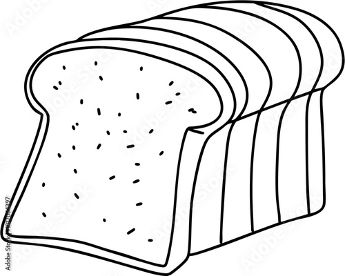 A slice of bread with a hole in it