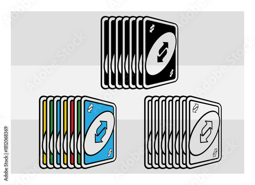 Card Game, Game Night, Family Party Game, Playing Card Game, Family Board Game, Silhouette, Cards Fun Game, Outline, Clipart,