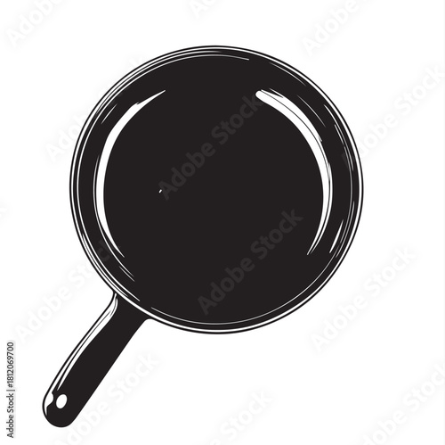 frying pan vector illustration