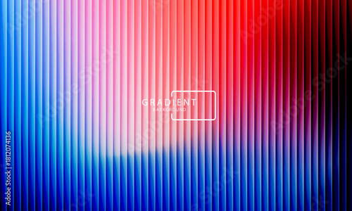 Vibrant gradient pattern with vertical glowing neon lines blending smooth and radiant colors. Minimalistic and futuristic abstract background perfect for creative digital designs. Vector illustration