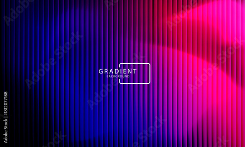 Vibrant gradient pattern with vertical glowing neon lines blending smooth and radiant colors. Minimalistic and futuristic abstract background perfect for creative digital designs. Vector illustration