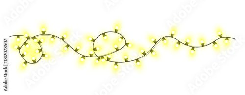 Warm Glowing Festive String Light Garland”