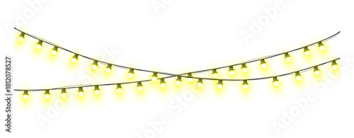 Warm Glowing Festive String Light Garland”