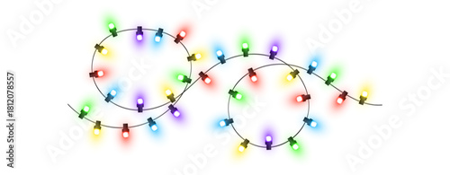 Warm Glowing Festive String Light Garland”