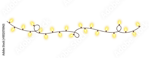 Warm Glowing Festive String Light Garland”