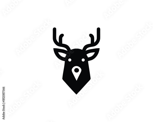 Deer head icon design
