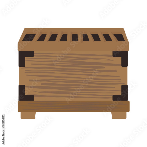 お賽銭箱（奉納）　イラスト