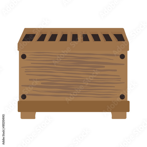 お賽銭箱（奉納）　イラスト