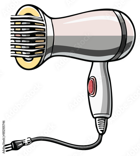 Hair Dryer with Comb Attachment for Styling Hair at Home or at the Salon
