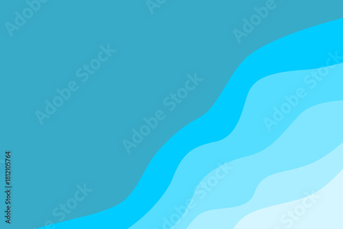 Abstract blue wave background with smooth layered curves, creating a modern, calming, and minimal design perfect for web headers, presentations, and digital branding.