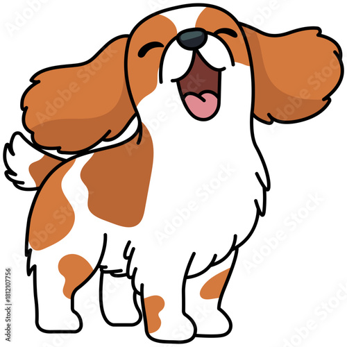 Joyful Laughing Cavalier Dog
